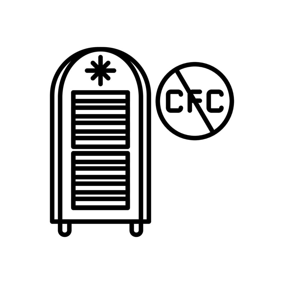 CFC gas icono en vector. logotipo vector