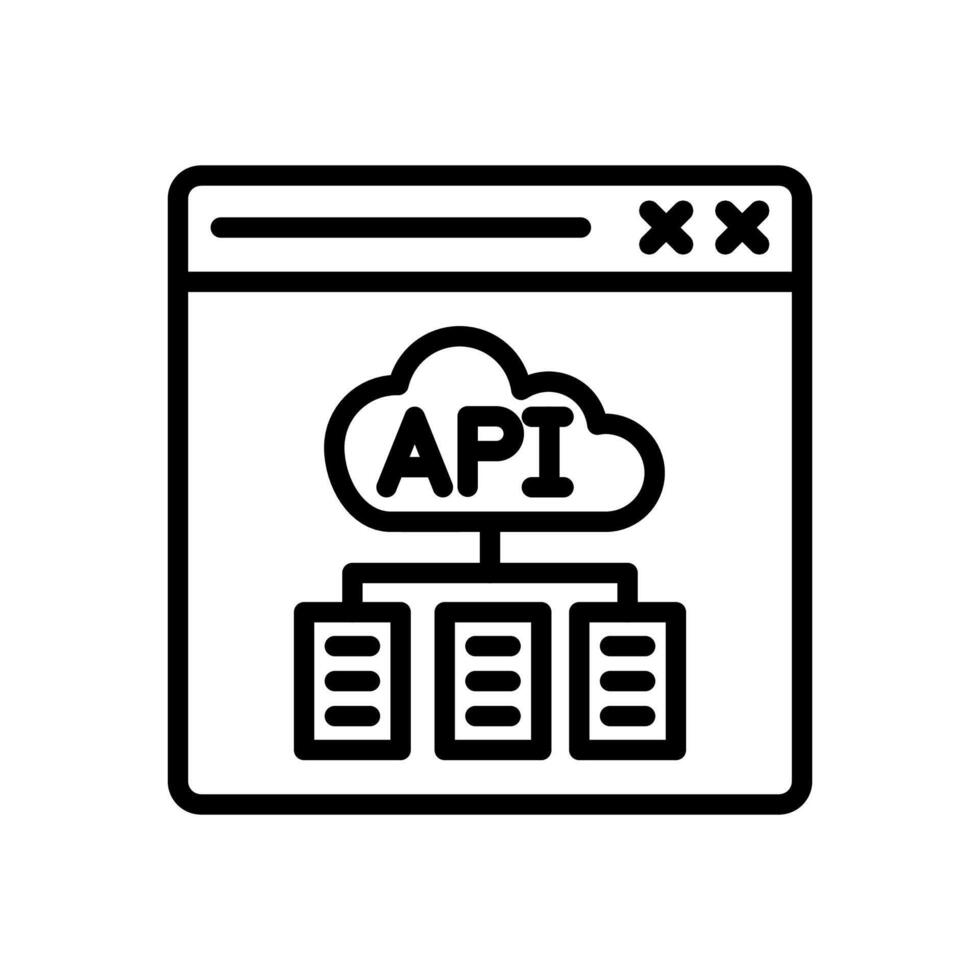 API Interface icon in vector. Logotype 40358956 Vector Art at Vecteezy