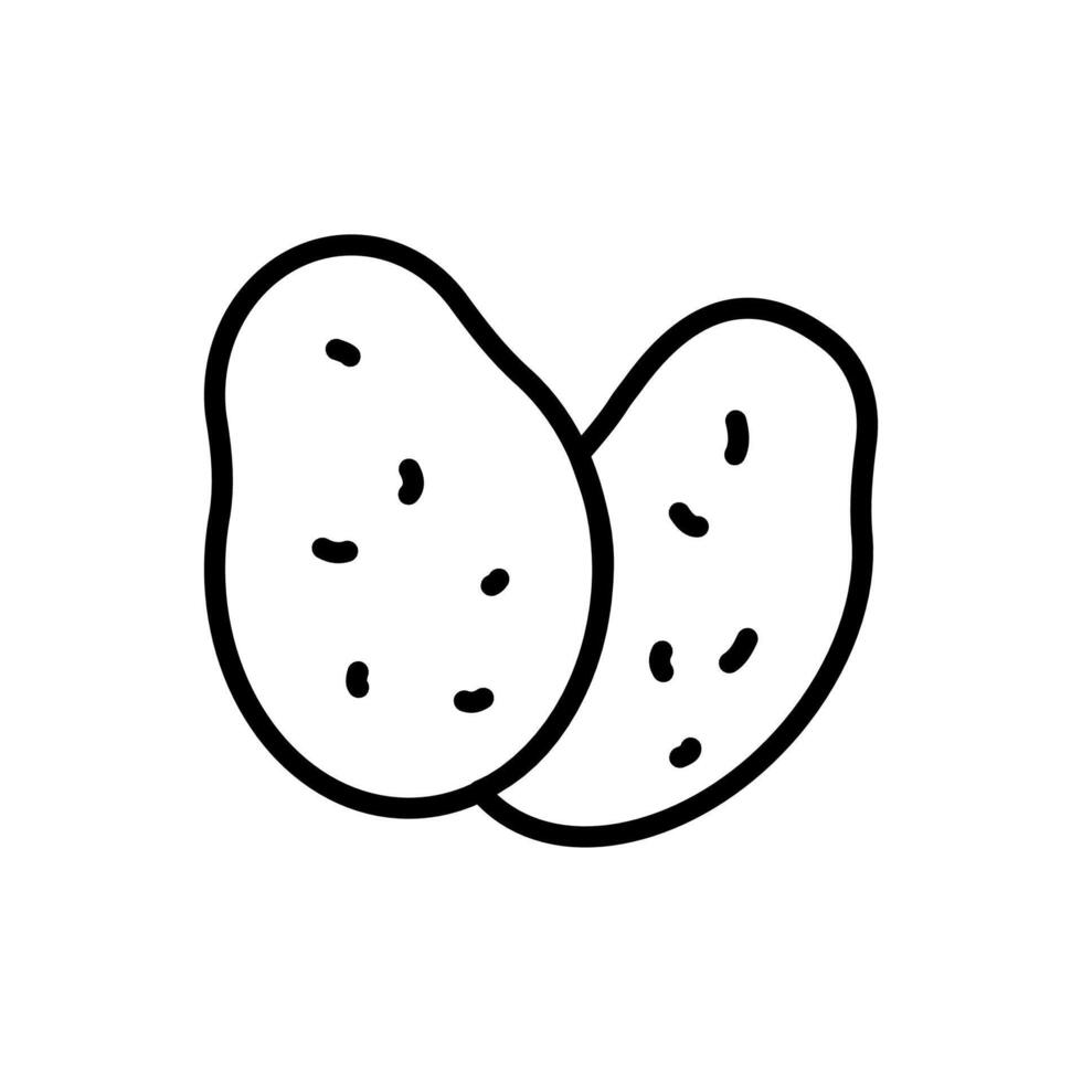 Potato  icon in vector. Logotype vector