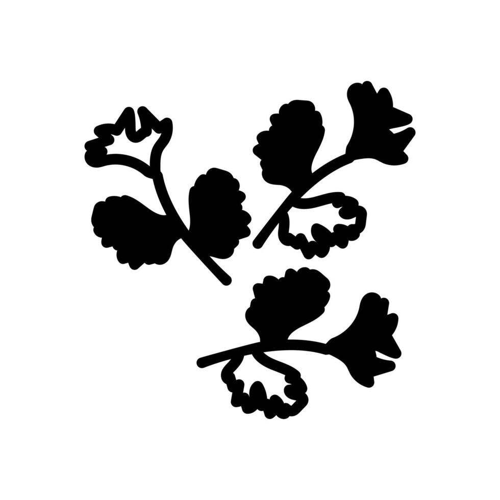 Cilantro icon in vector. Logotype vector