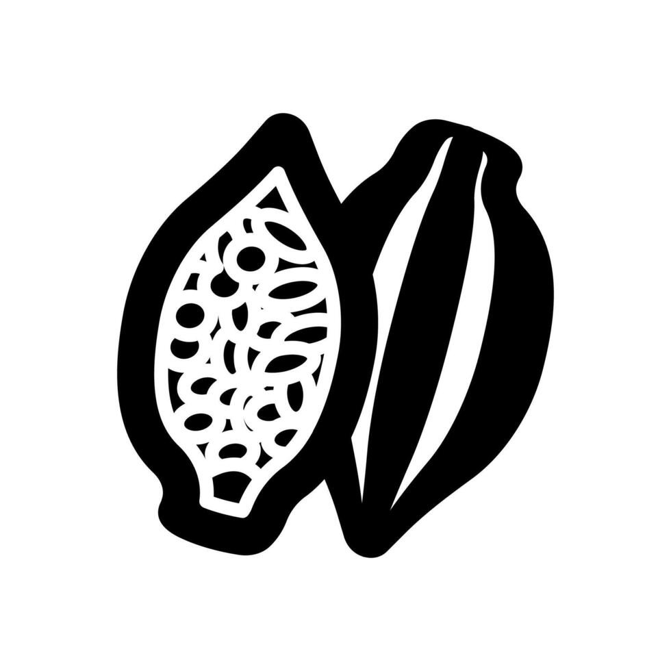 cacao icono en vector. logotipo vector