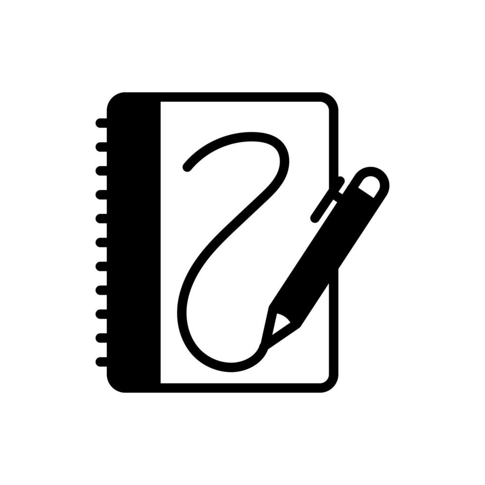 bosquejo libro icono en vector. logotipo vector