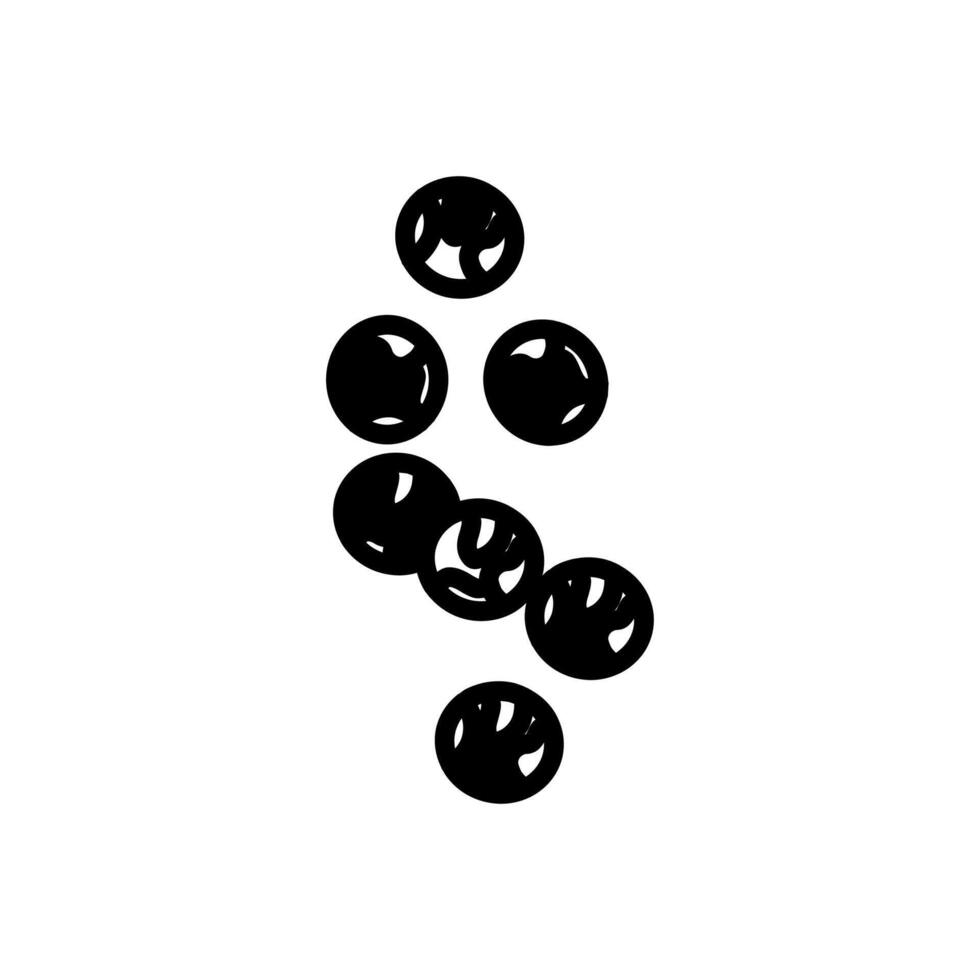 Black Pepper  icon in vector. Logotype vector
