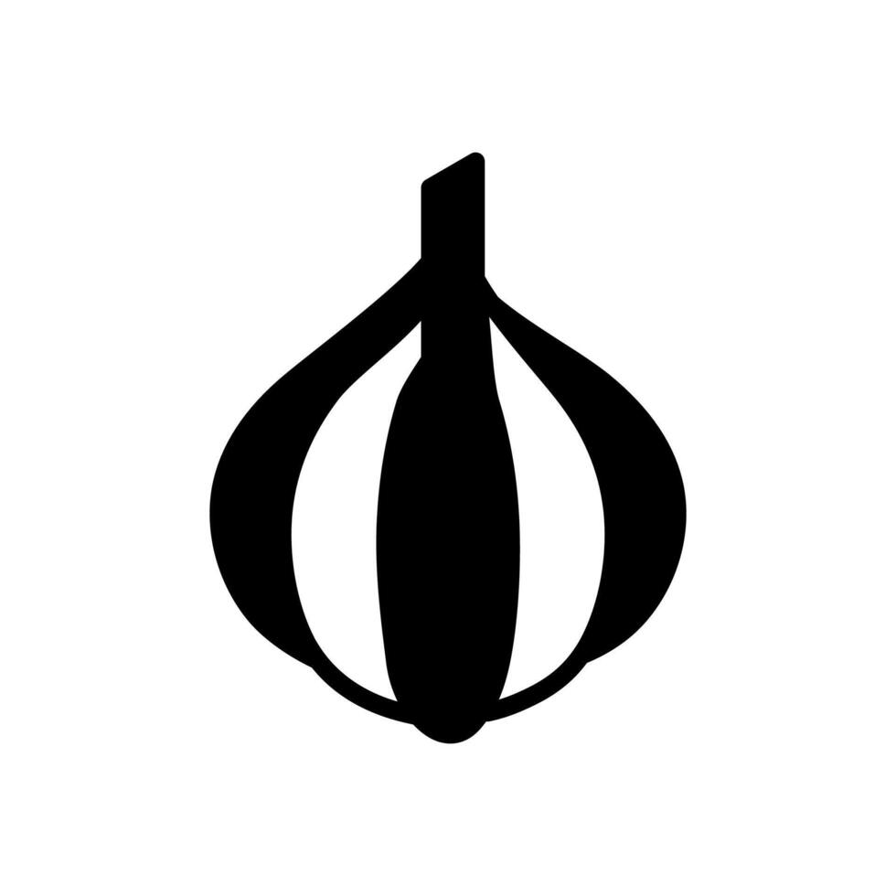 Garlic  icon in vector. Logotype vector