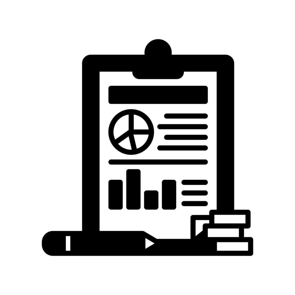 Tax Report  icon in vector. Logotype vector