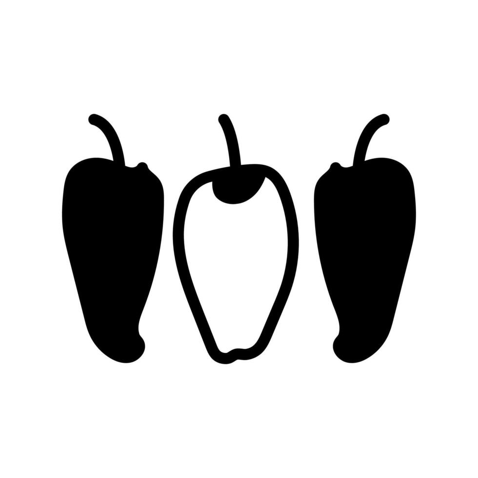 Green Chili icon in vector. Logotype vector