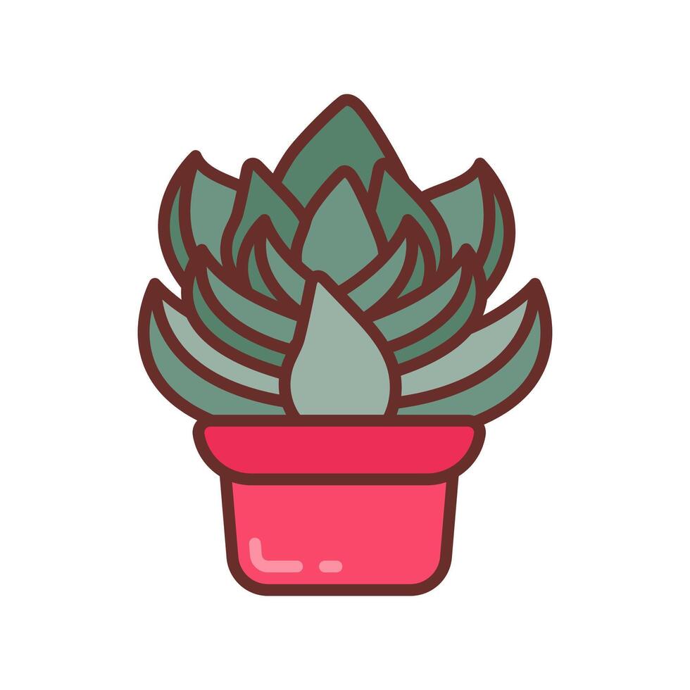 Succulent icon in vector. Logotype vector