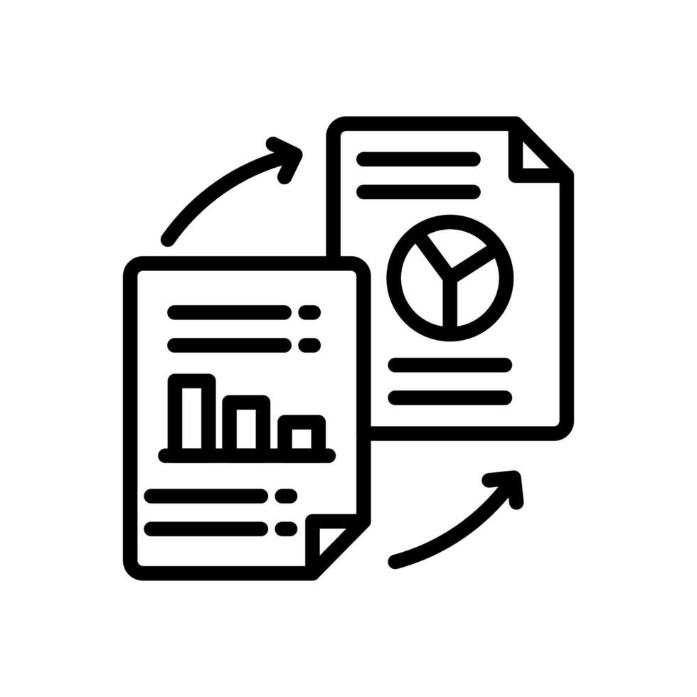 Comparative Analysis icon in vector. Logotype vector