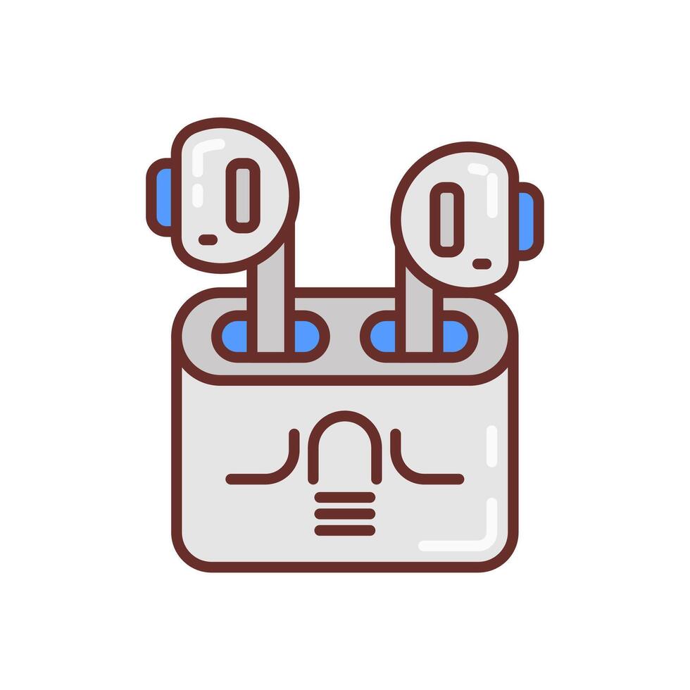 auriculares icono en vector. logotipo vector