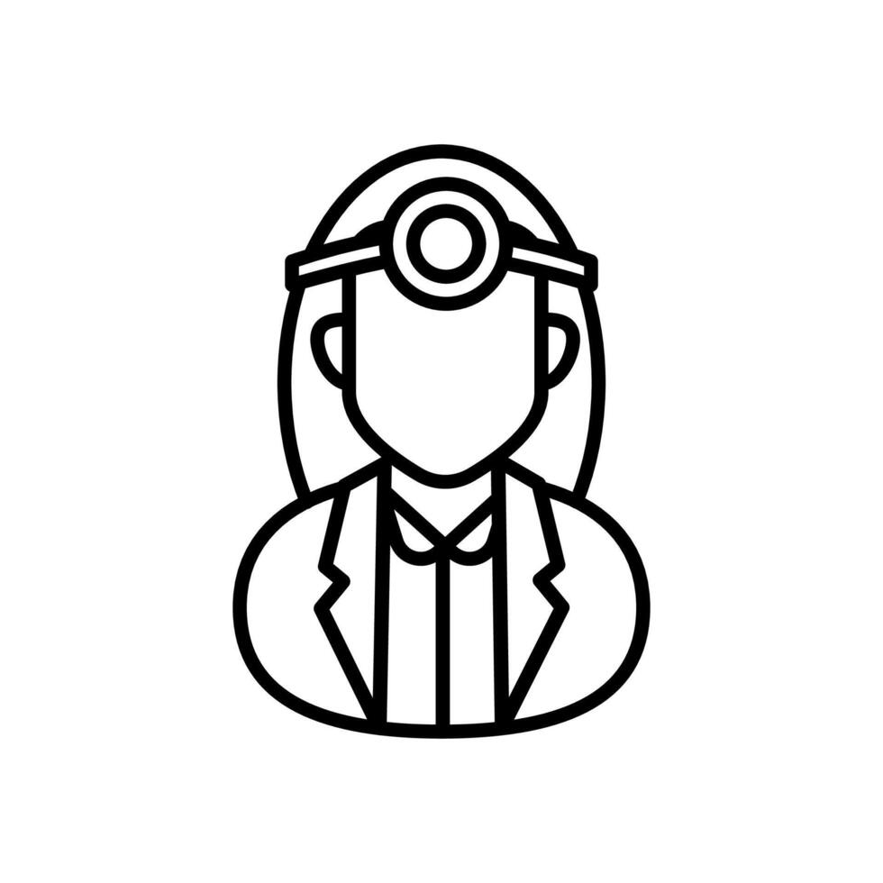 Maxillofacial Surgeon icon in vector. Logotype vector