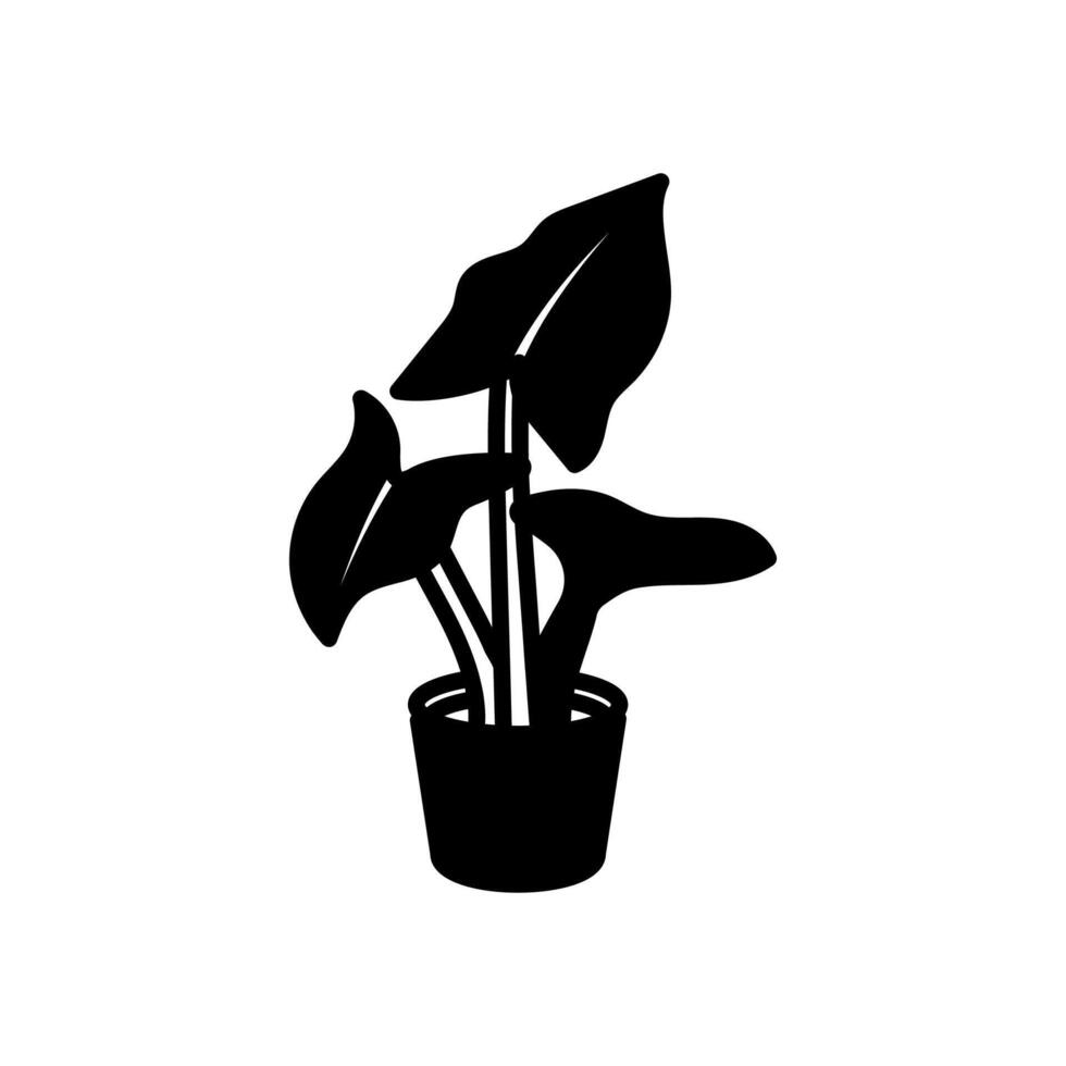 Elephant Ear Plant icon in vector. Logotype vector