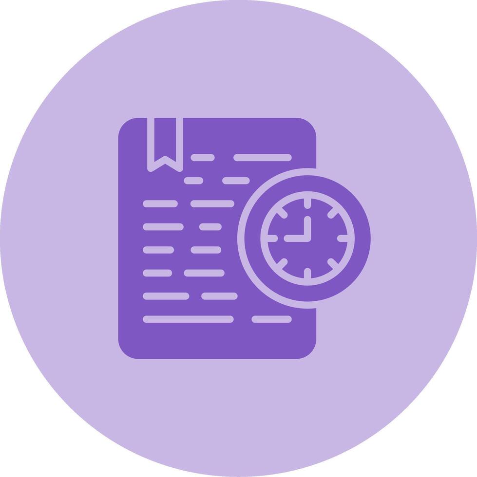 Document Expiration Vector Icon