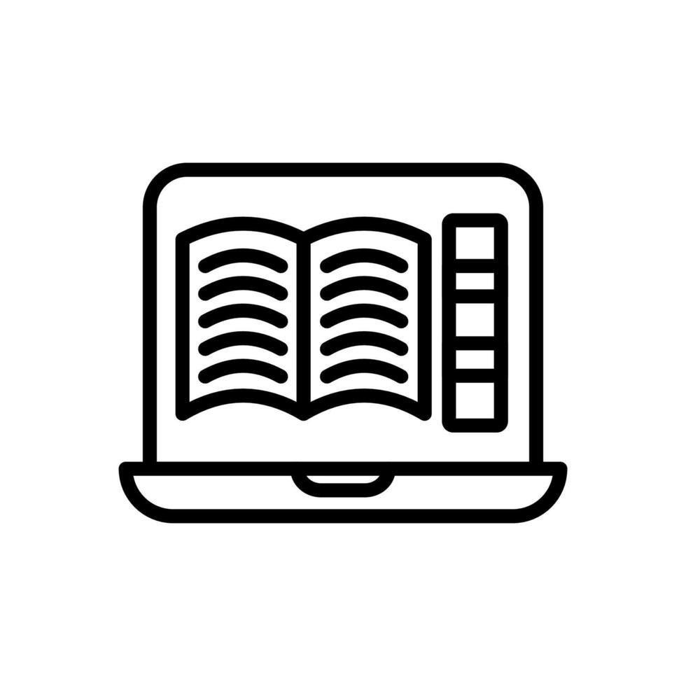 Online Library  icon in vector. Logotype vector