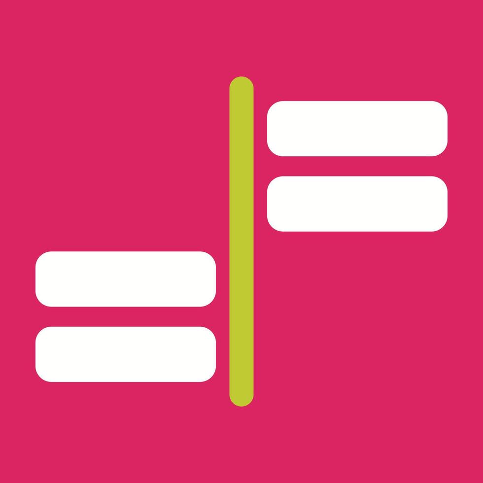 Horizontal Alignment Vector Icon