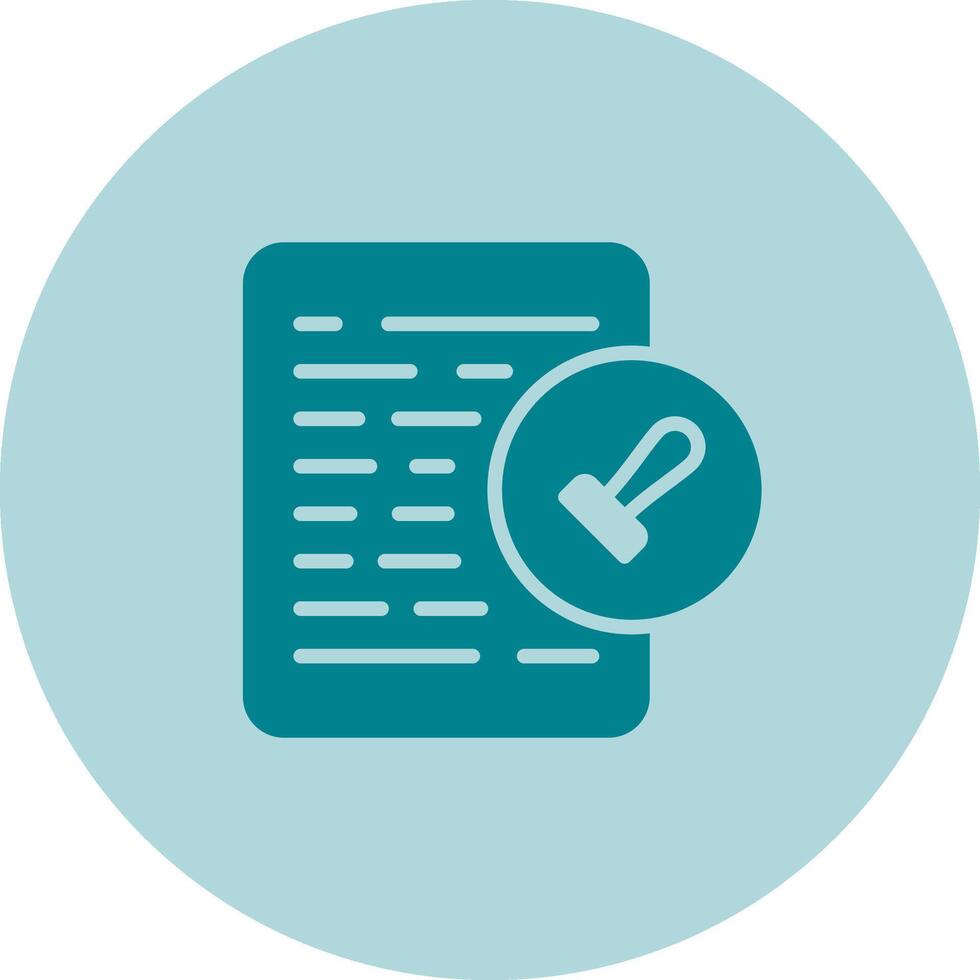 Document Permissions Vector Icon