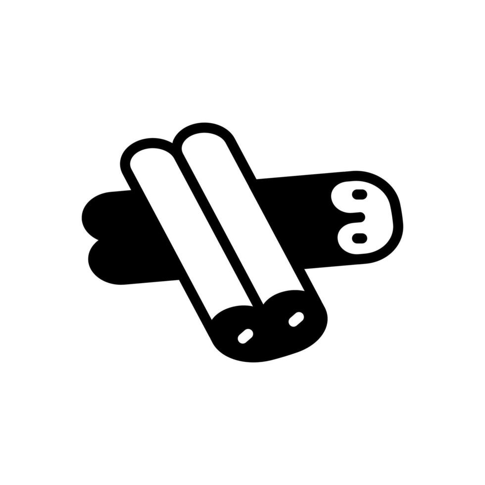 canela palos icono en vector. logotipo vector