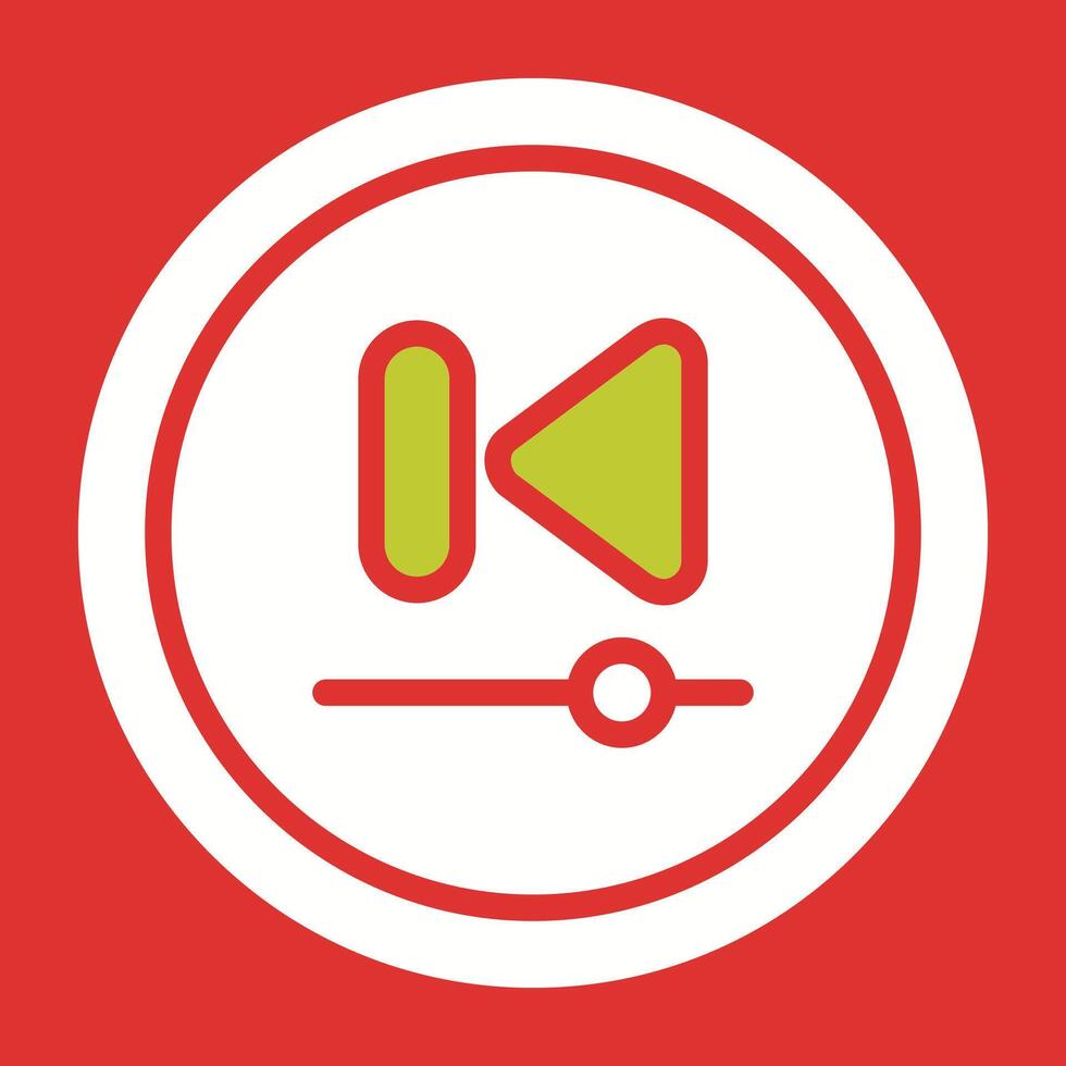 Video Previous Track Butto Vector Icon