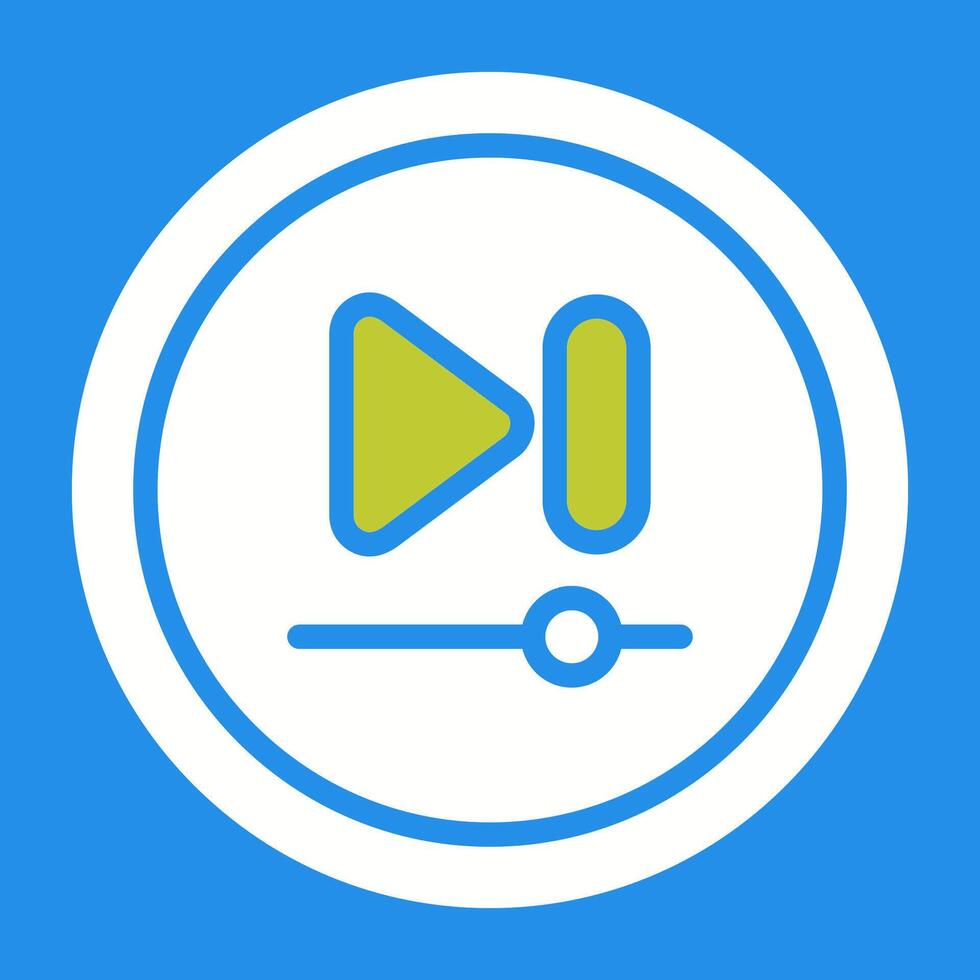 Video Next Track Button Vector Icon