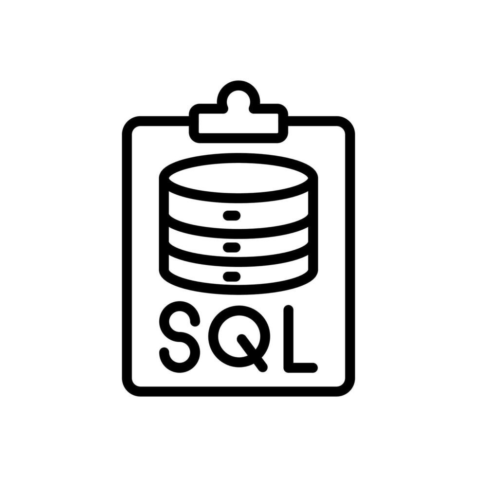 SQL icon in vector. Logotype vector