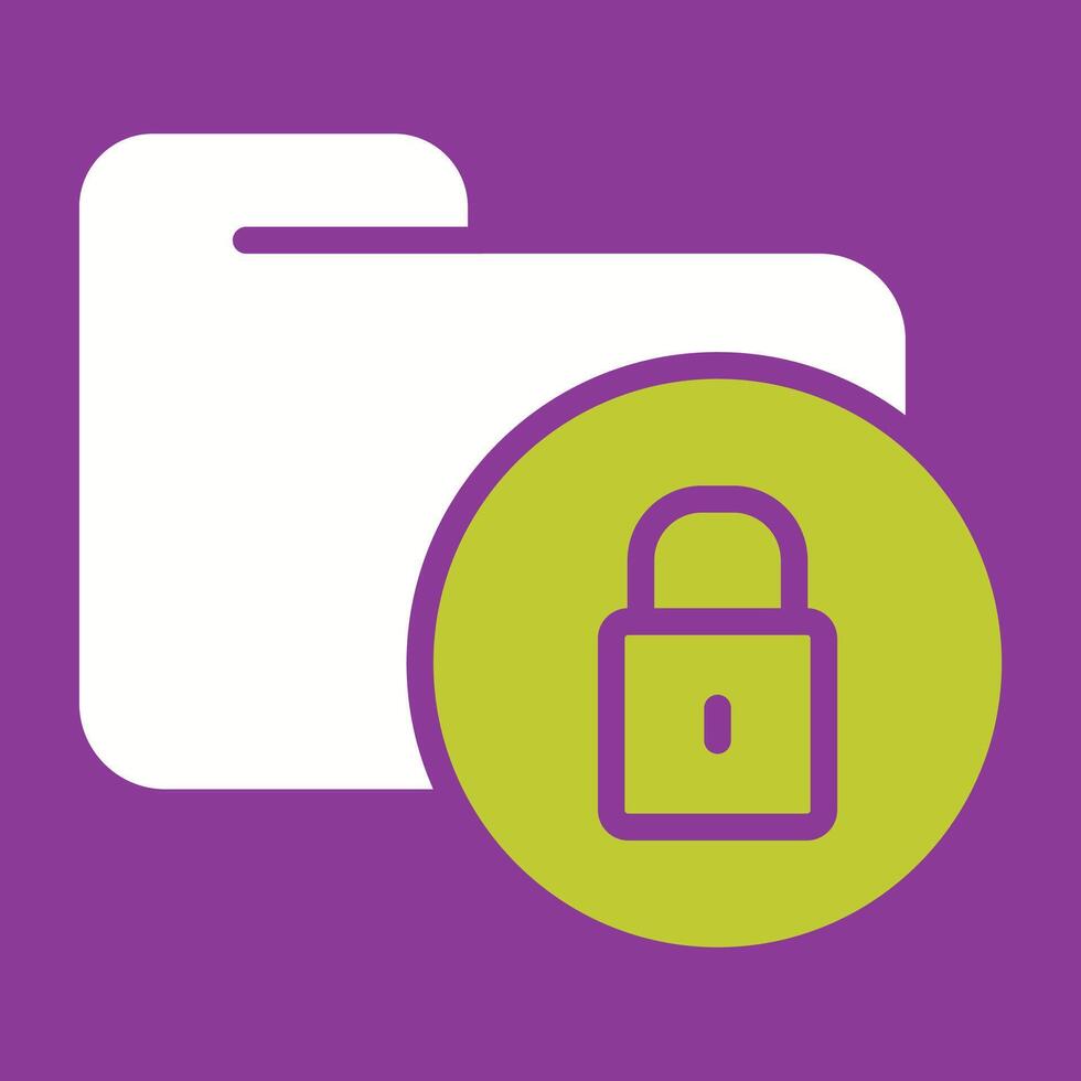 Secure Folder Vector Icon 40360035 Vector Art at Vecteezy