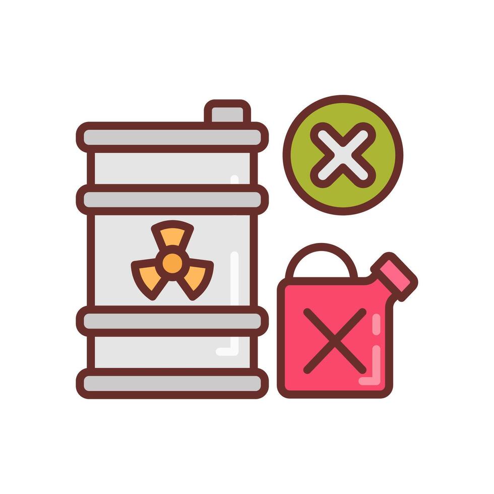 Hazardous Waste icon in vector. Logotype vector