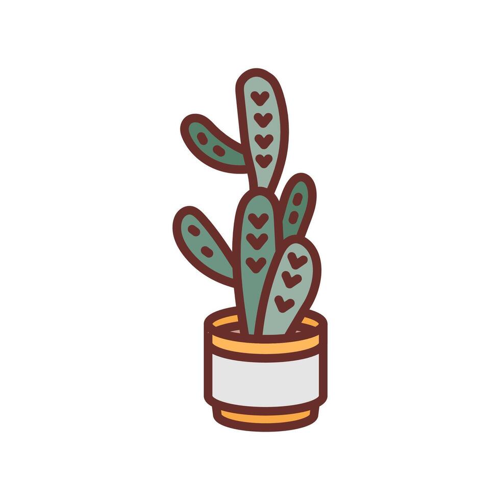 Cactus icon in vector. Logotype vector