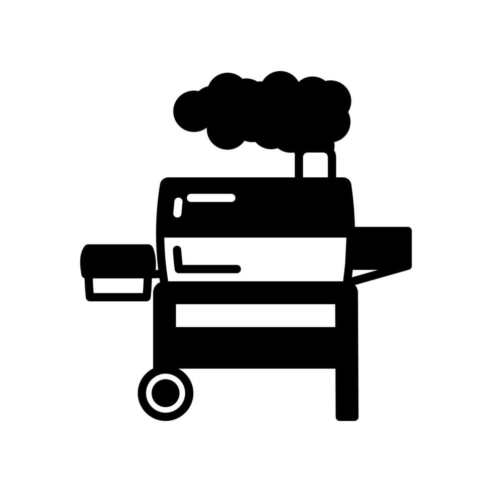 BBQ Grill icon in vector. Logotype vector
