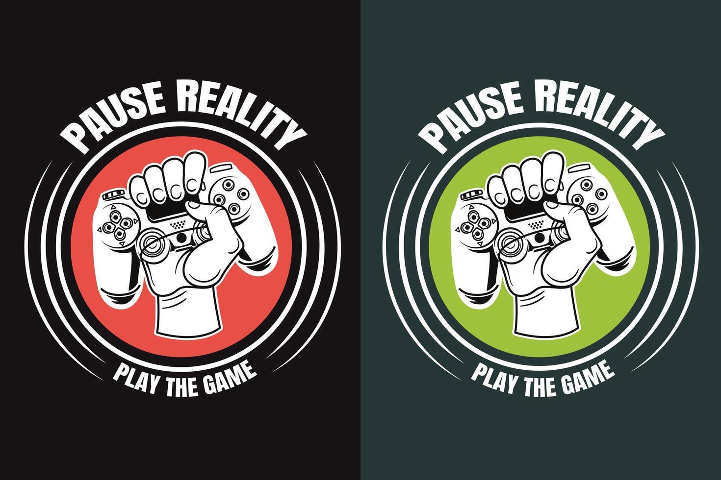 Pause Reality Play The Game, Gamer Boy Shirt, Funny Gamer Tee, Gamer Gifts, Gifts for Boy, Gaming Gifts for Dad vector