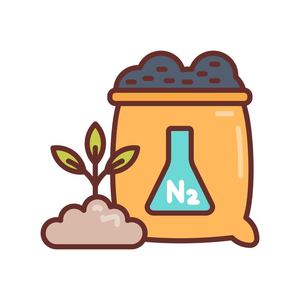 Nitrate Fertilizers icon in vector. Logotype vector