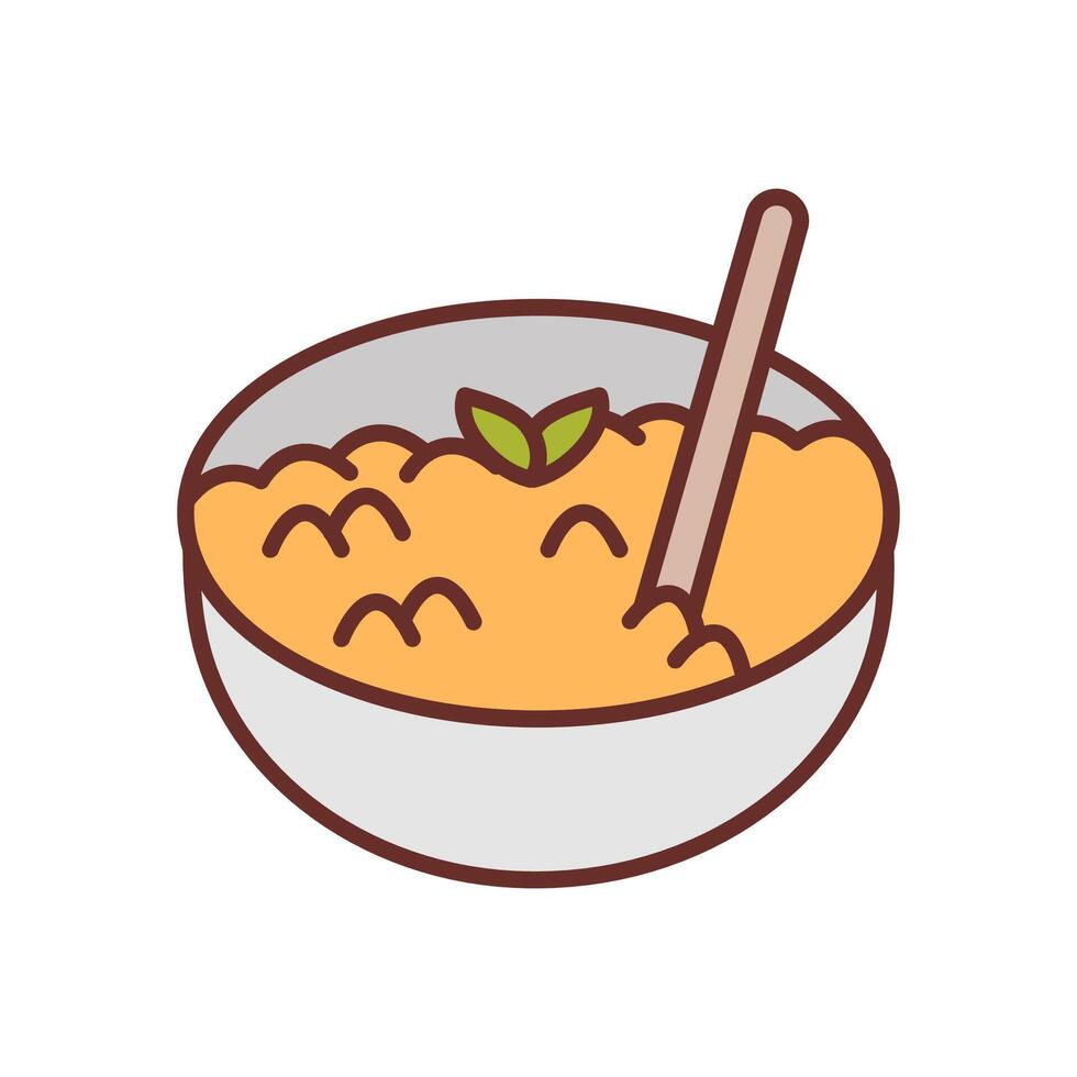 Mashed Potato Diet  icon in vector. Logotype vector
