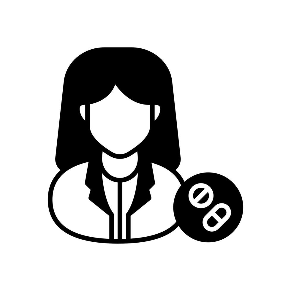 Pharmacologist Doctor icon in vector. Logotype vector