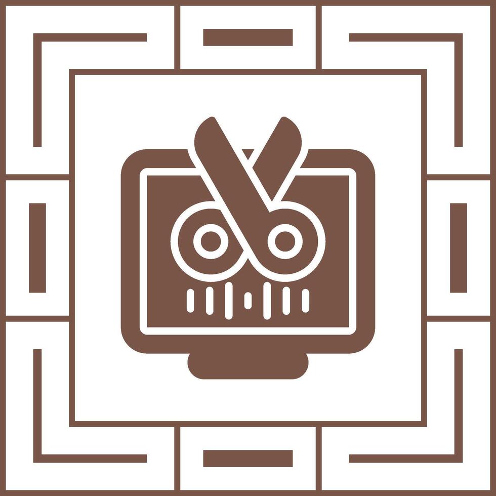 icono de vector de computadora de escritorio