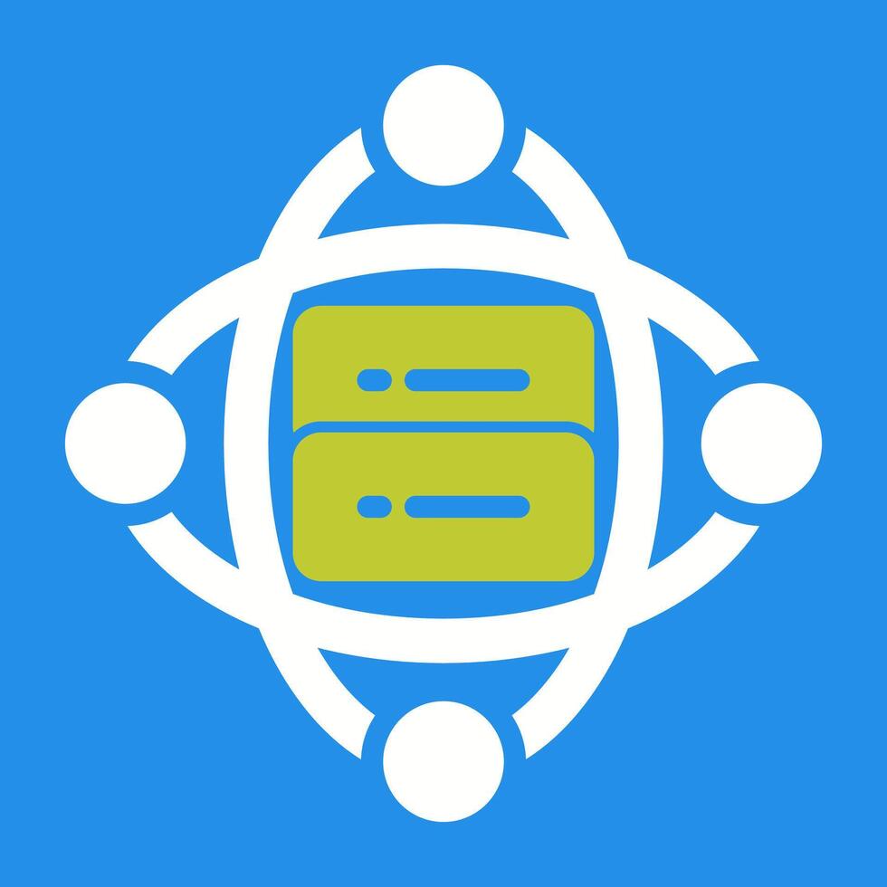 Cluster Server Vector Icon