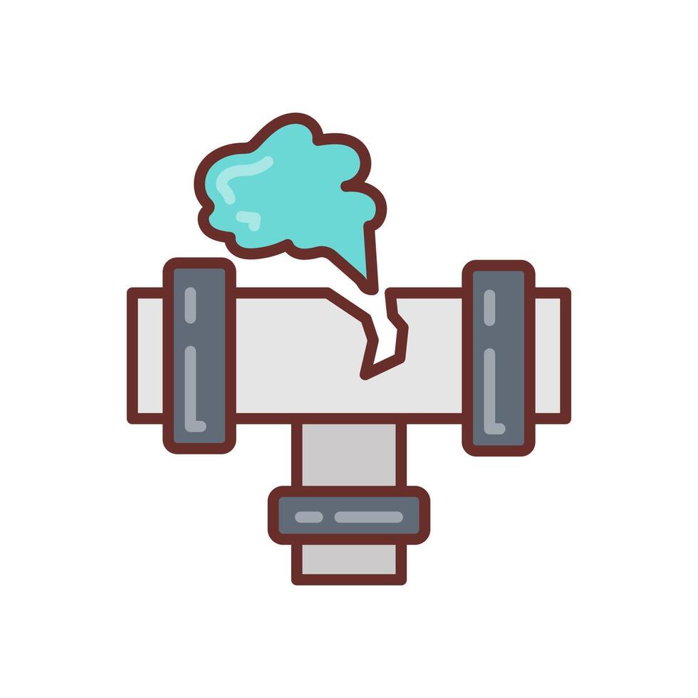 Gas Leakage icon in vector. Logotype vector