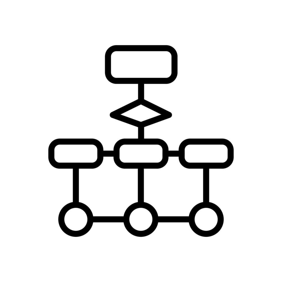 Flow Chart icon in vector. Logotype vector