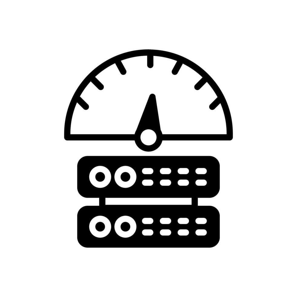 Server Performance icon in vector. Logotype vector