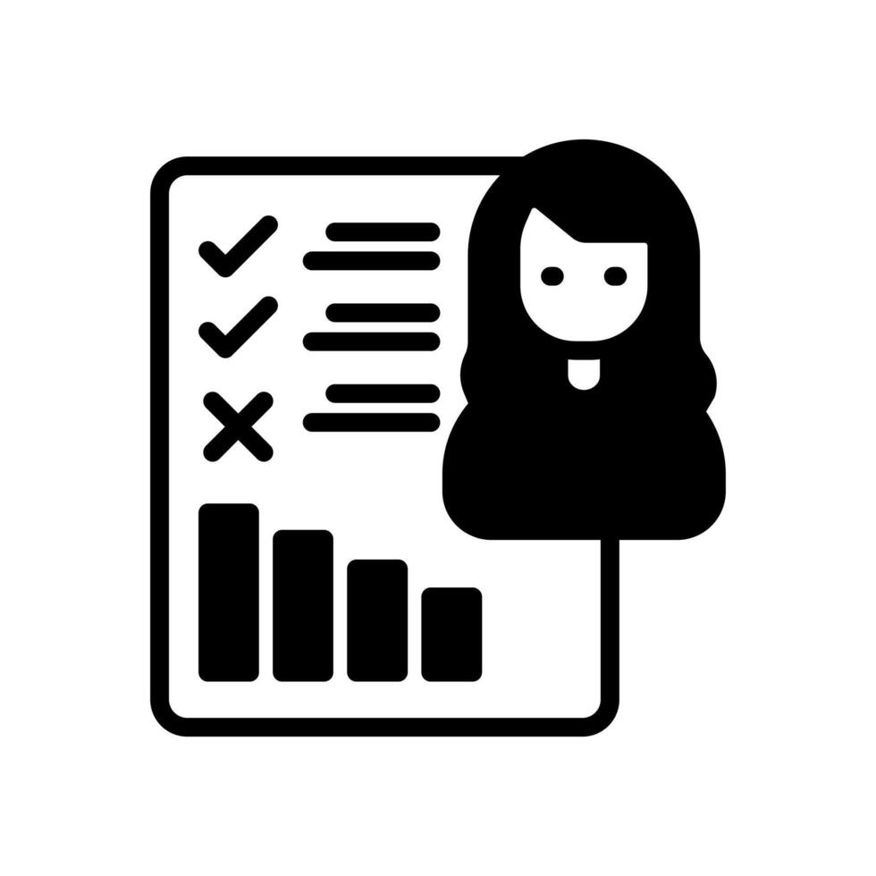 Appraisal Form icon in vector. Logotype vector