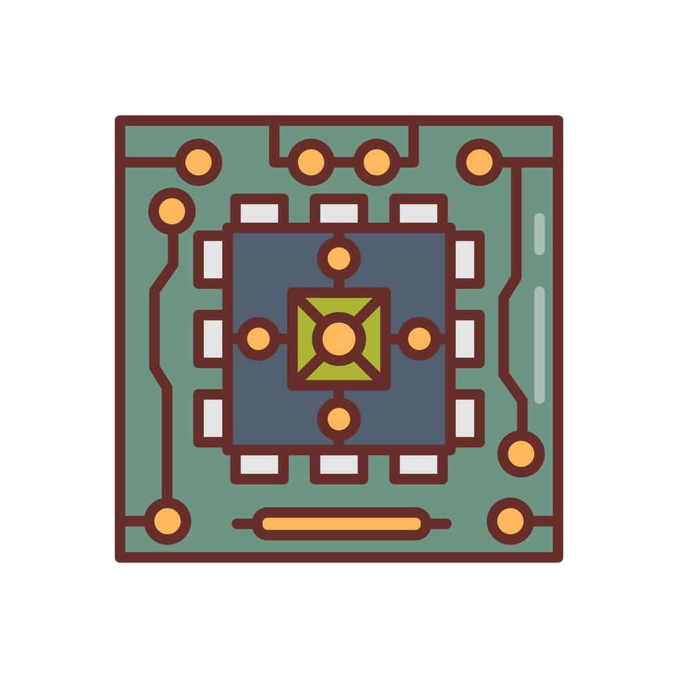 Nano Circuit icon in vector. Logotype vector