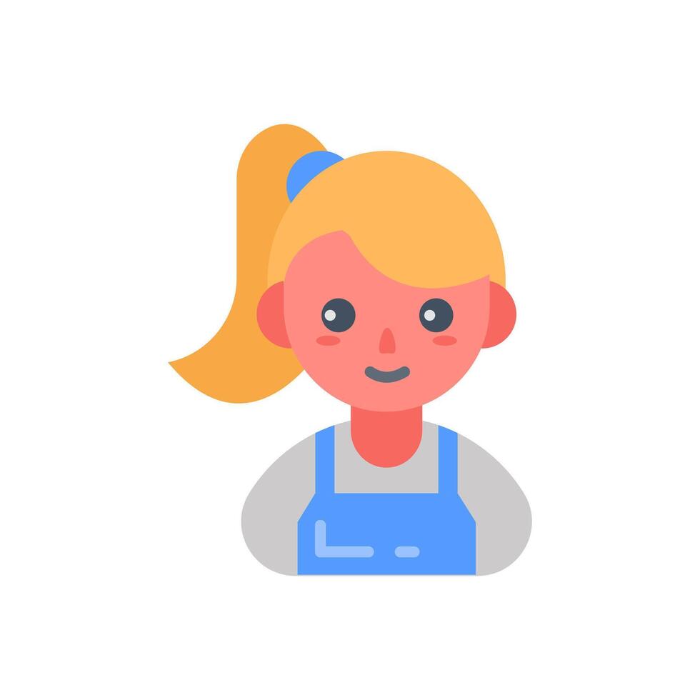 Blond Hair icon in vector. Logotype vector