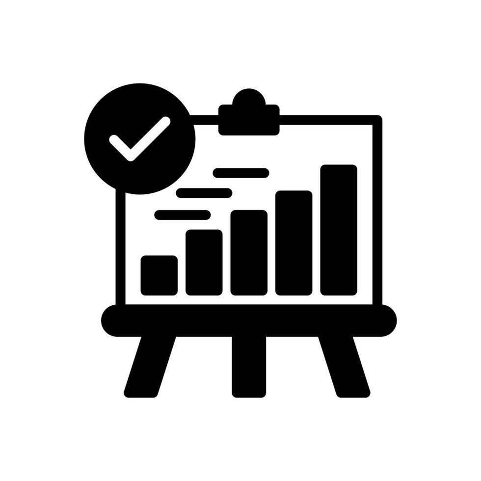 Histogram icon in vector. Logotype vector