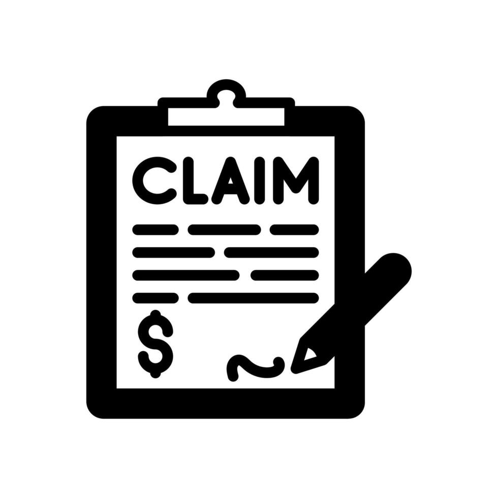 Claim icon in vector. Logotype vector