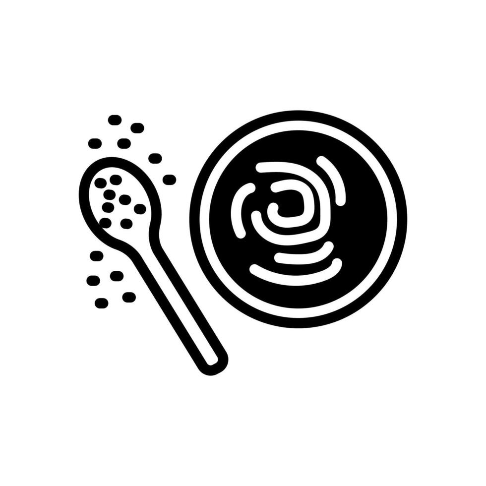 tahini salsa icono en vector. logotipo vector
