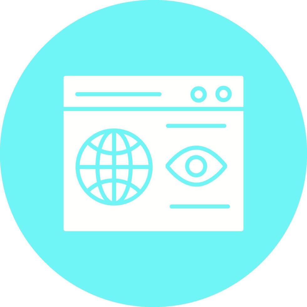 Web Visibility Vector Icon