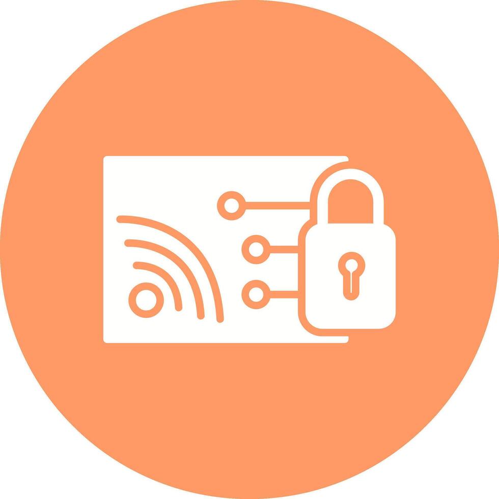 Protected WiFi Vector Icon