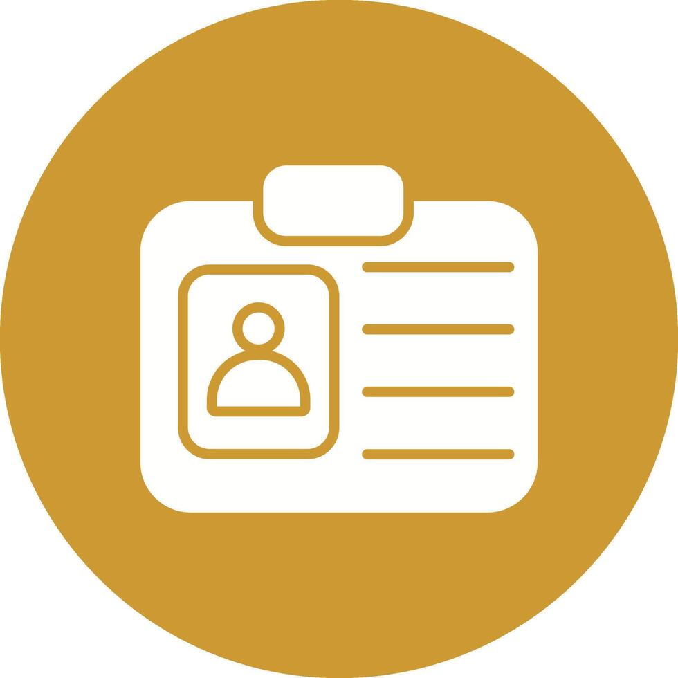 ID Card Vector Icon