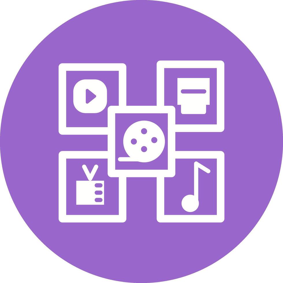 Multimedia Vector Icon