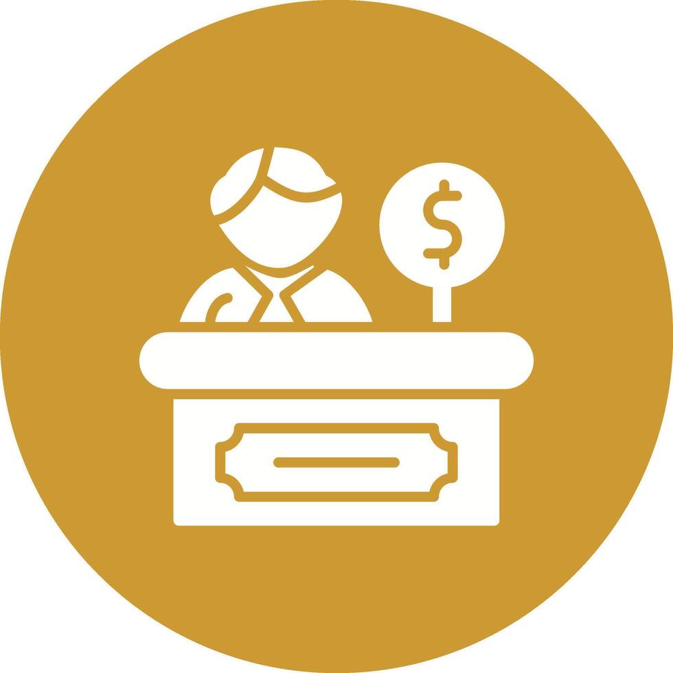 Cashier Vector Icon