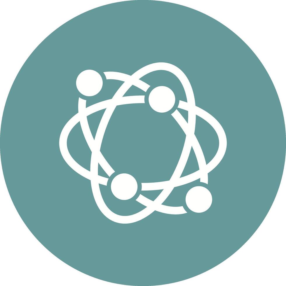 Atomic Structure Vector Icon