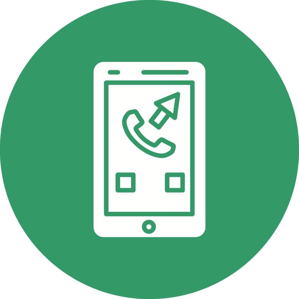Outgoing Call Vector Icon