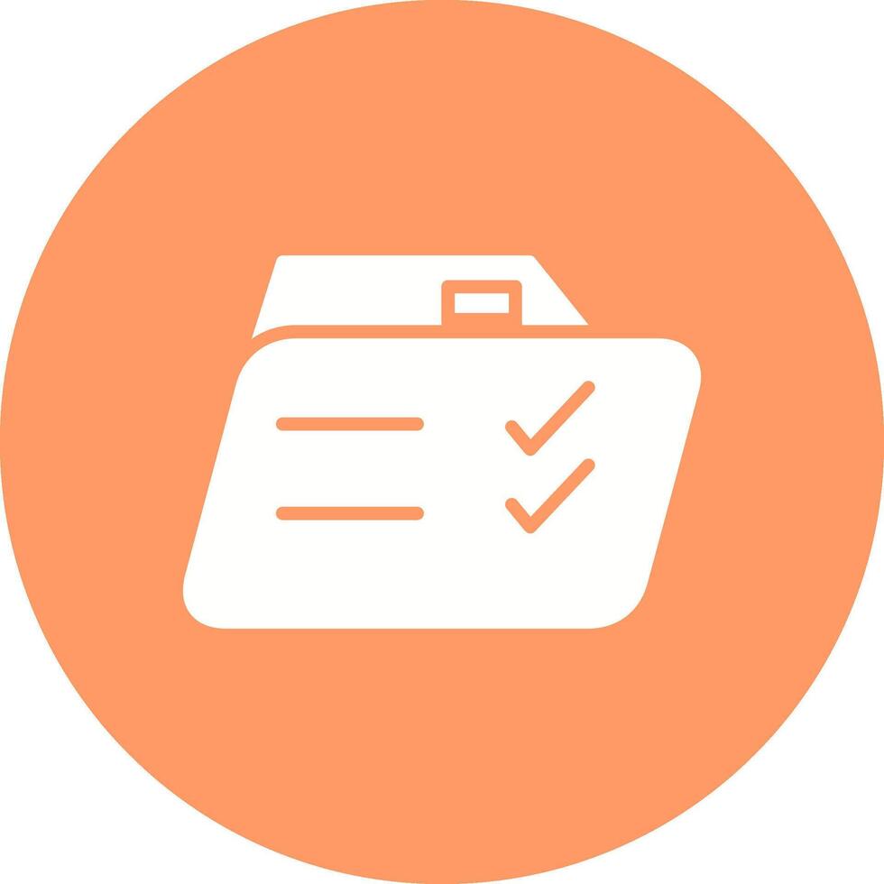 Checklist Folder Vector Icon